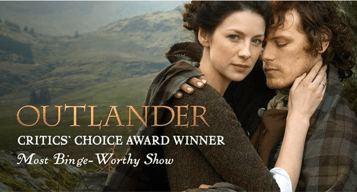 A poster of Outlander, a popular American show