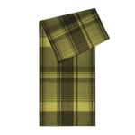 Green and yellow plaid fabric swatch.