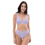 Woman in a light purple bikini.