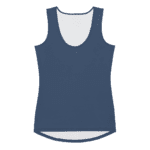 Blue sleeveless tank top mockup.