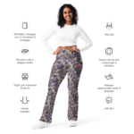 Woman wearing floral print pants