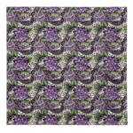 Purple floral paisley pattern background.