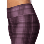 Purple and black plaid leggings.