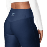 Blue leggings with "F" logo on back.