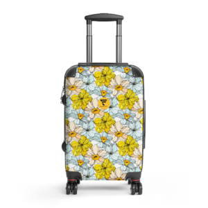Sunlit Bloom | Hard-shell Suitcase | Sunny Yellow | Premium Luxe
