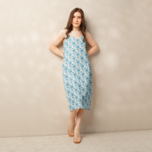 Tie-strap midi dress
