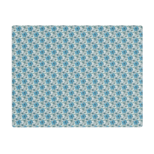 Coastal Bloom | 4 Placemats | Cotton | Bahama Blue, mint gree, black on white | Premium Luxe