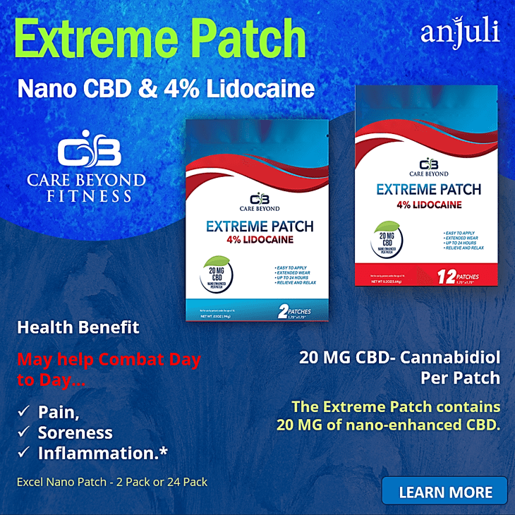EXTREME PATCH with Lidocaine - AD BOX with Learn More Button